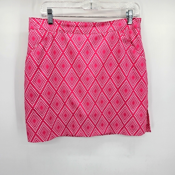 Coral Bay Pants - Coral Bay Golf Skort Quick Dry Side Zipper Hot Pink Womens Size 10P